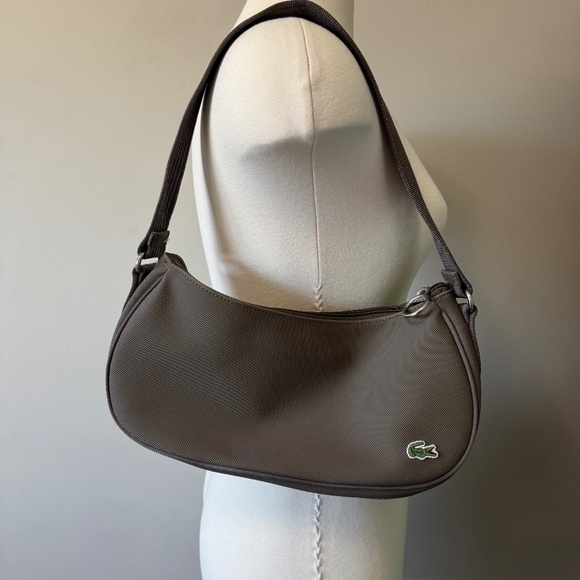 Lacoste Taupe Shoulder Bag - Picture 1 of 8